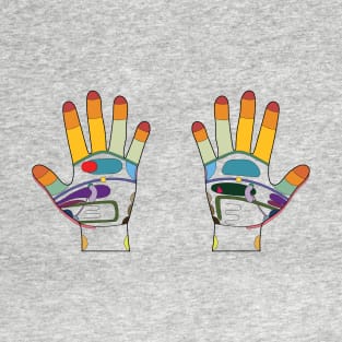 Reflexology Hand Map T-Shirt